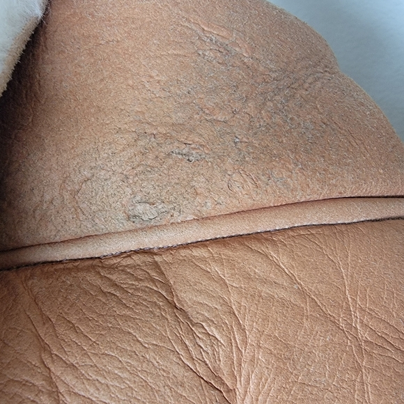 Vintage La Canadienne Shearling Lined Foldover Boots Women's Sz 7.5 Sheepskin - Picture 9 of 12